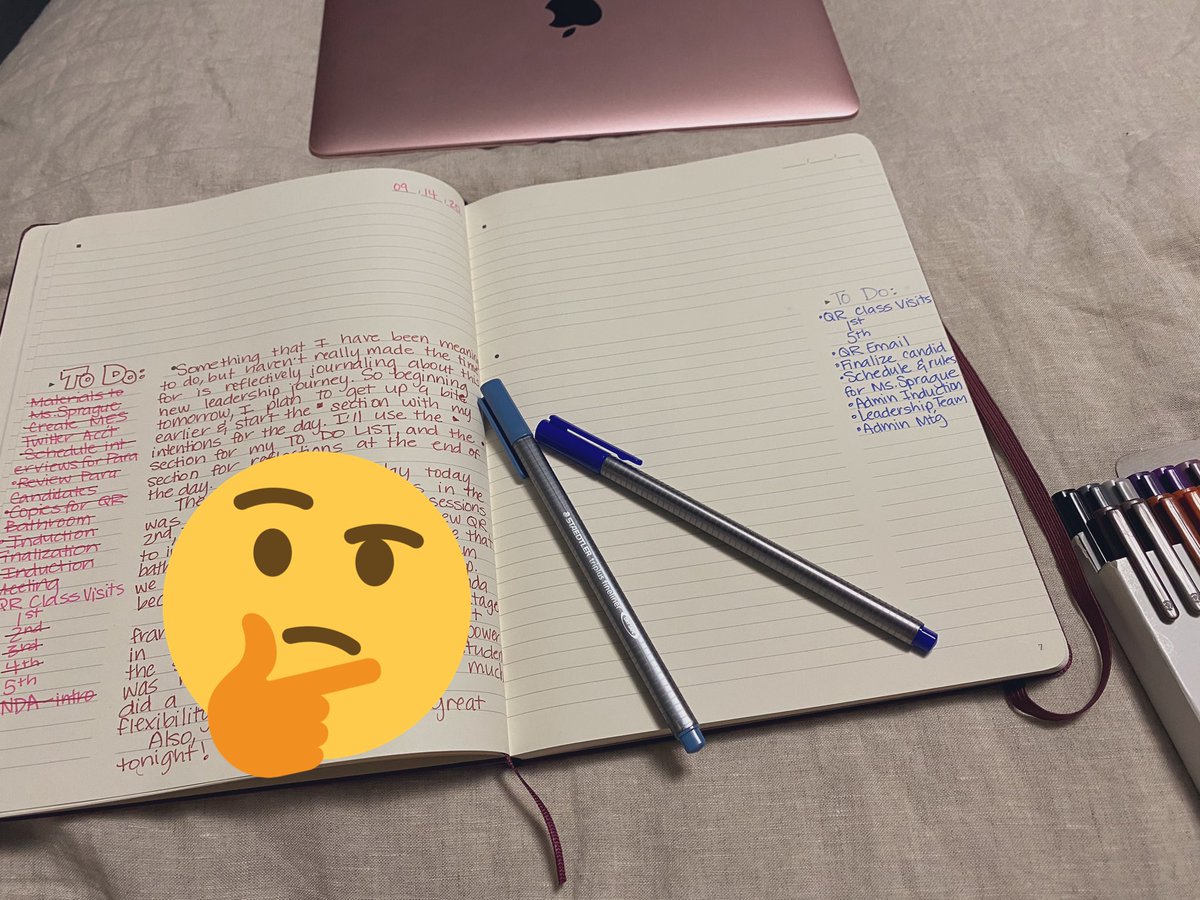 It’s a new journal to reflect on a new year in a new role! Here’s to documenting my growth, reflections, &amp; all the tasks that get done daily as an elementary AP. <a href="/moleskine/">Moleskine</a> <a href="/MillikenES/">Milliken Elementary School</a> <a href="/STEMsnippets/">Kimberly Seefried</a>