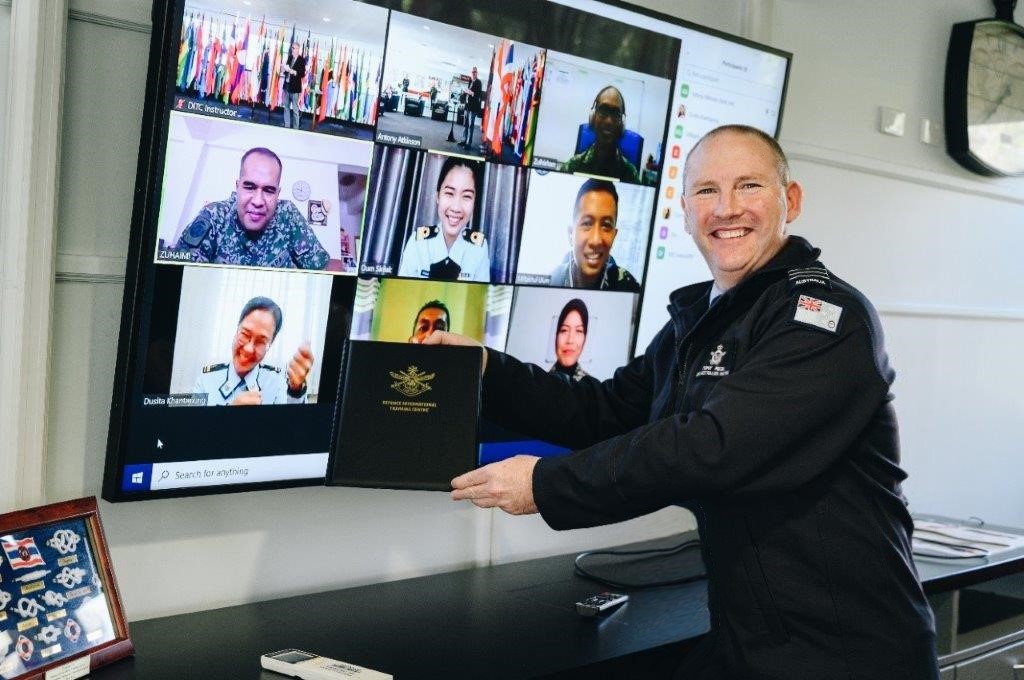 ADFTrngC's tweet photo. With international arrivals suspended, DITC has been conducting our courses through remote learning. DITC is planning the remote delivery of our courses until our students can again join us in Australia.

@ADC_Australia #YourADF #ADFDITC https://t.co/yPh8gsfxn6