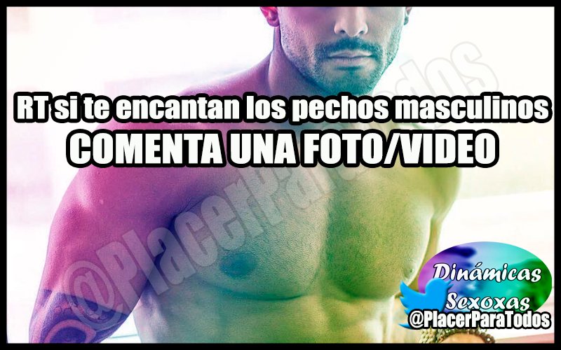 PlacerParaTodos's tweet photo. Antes de participar regalame un RT

Hoy es #MartesDePechosMasculinos

NO FOTOS DE VERGAS SÓLO SUS PECHOS

Comenta con las etiquetas
#DinámicasSexoxas
#MartesDePechosMasculinos https://t.co/aKK7fD6SWu