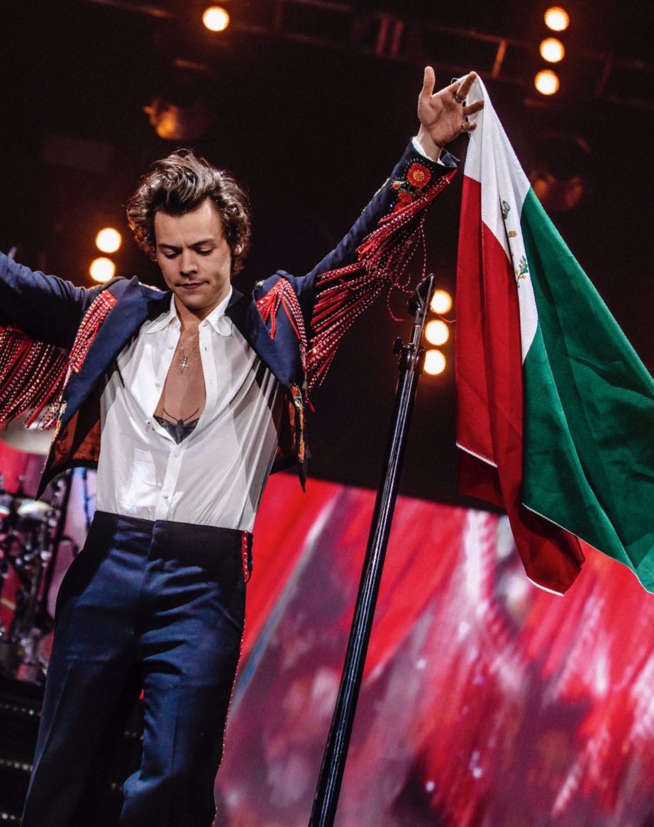 Harry mandó a confeccionar un traje específicamente para usar en México, inspirado en el país, obviamente.