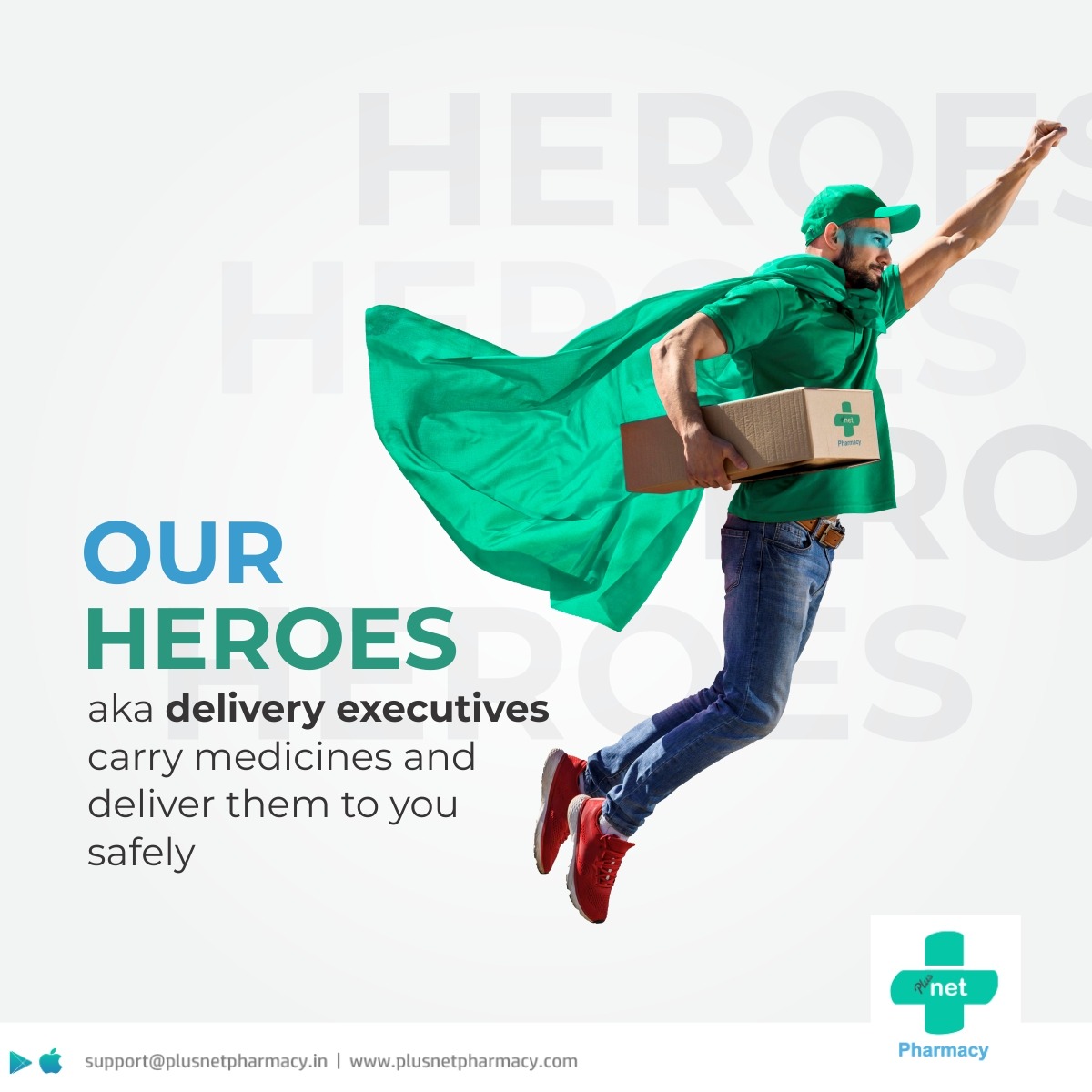 PlusnetPharmacy's tweet photo. Our heroes aka delivery executives carry medicines and deliver them to you safely

#PlusnetPharmacy #Plusnet #Pharmacy #PharmacyHeroes #Medical #Medicines #COVID19 #IndiaFightsCorona #Coronavirus #CoronaCrisis #CoronaVirusUpdate #homedelivery #Deliveryathome #QuickDelivery https://t.co/xKWW4ruIuq