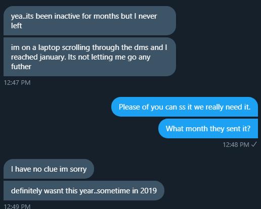 Here are other people proving they are really spreading this lies to other people. OP is in a gc with kthvante and they told in the gc the same thing. As the message was send on 2019, twt is not letting them scroll further. (+)