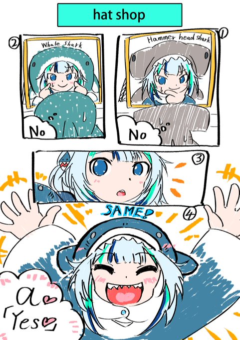 『hololiveEnglish』の『Gawr Gura』 さんを描かせていただきました#hololiveEnglish #HoloMyth #gawrgura #a 