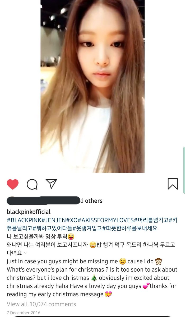 lovesjennie3000's tweet photo. back when she wrote us long captions 🥺 
블랙핑크 제니 @BLACKPINK https://t.co/WSlvUPcT5y