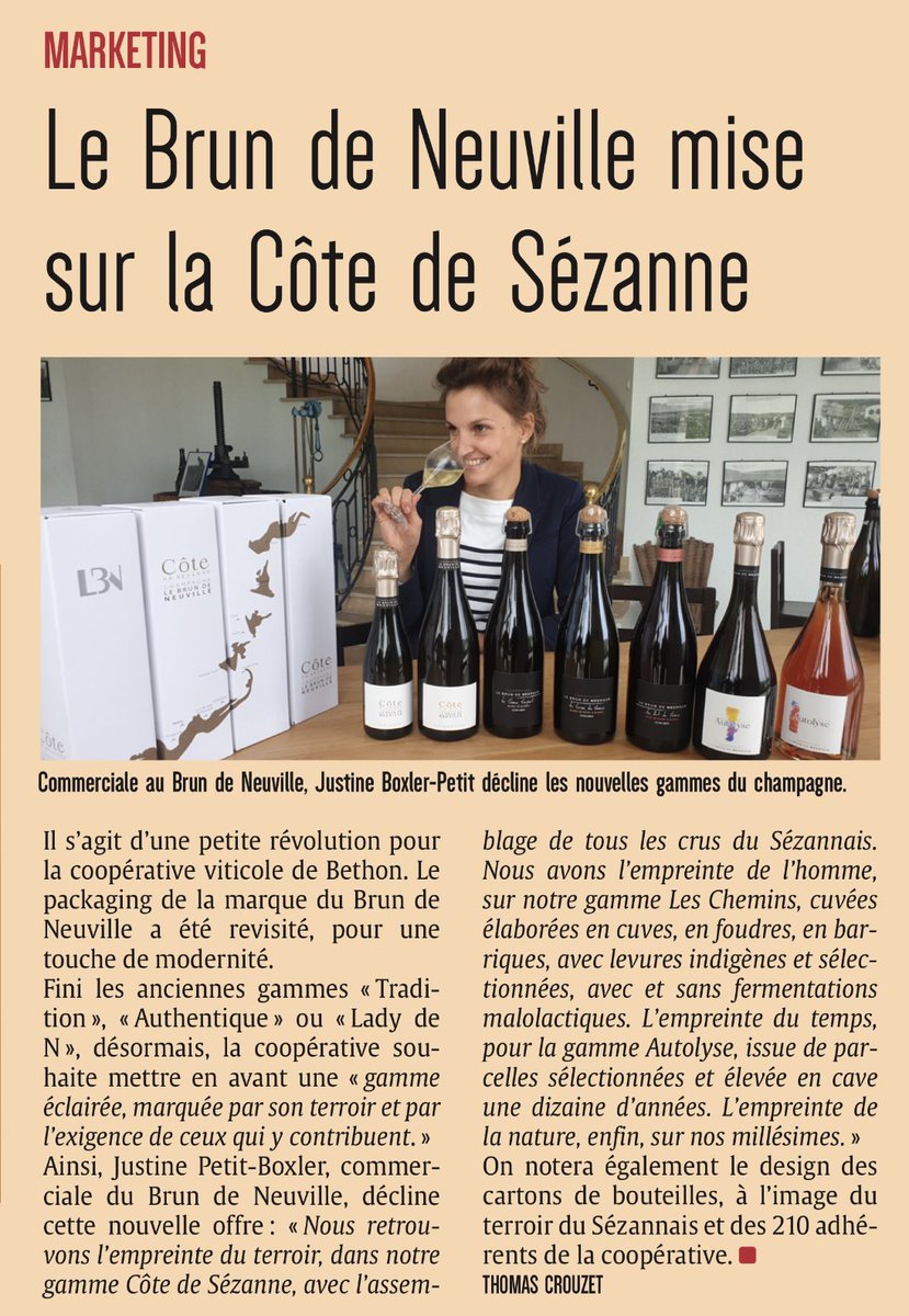 AP2Coteaux's tweet photo. Un grand bravo au #champagne @ChampagneLbn pour cette nouvelle gamme « Côte de Sézanne » qui, comme leurs vins, mettra en valeur les #CoteauxSézannais! #vin #wine #winelover #Terroir #Sézanne #Sézannais https://t.co/siyzNbX8Qw