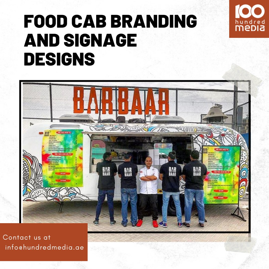 hundredmedia's tweet photo. Food cab Branding and various signage designs...
Contact us at info@hundredmedia.ae
Visit our website now: https://t.co/TabFI5TDUf

#HundredMedia #interiordesigner #Signages #board #Outdoor #foodcab #foodcabsignage #Dubai #advertisement #Exhibitionstand #branding #signagedesigns https://t.co/BOd6mTi9qs