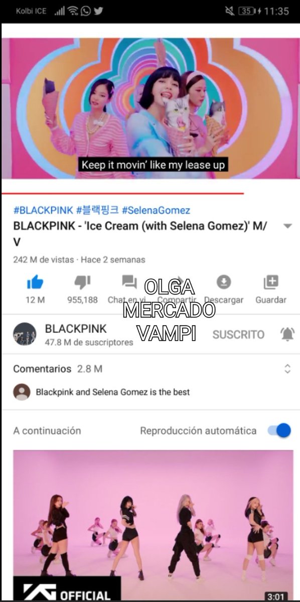 TeamoneAhgase's tweet photo. @blackpink_cri @BLACKPINK @BLACKPINK @blackpink_cri 
 #BLACKPINK #IceCream https://t.co/qFg3wCACoz