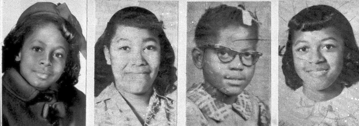  #OnThisDay: September 15, 1963Four young Black girls—Addie Mae Collins (14), Denise McNair (11), Carole Robertson (14), and Cynthia Wesley (14)—were killed by a white supremacist in a terrorist attack. But there’s so much more to know... #16thStBaptistChurch