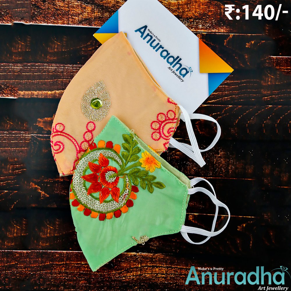 AnuradhaArts's tweet photo. 😍Multi Colour Matching Combo Face Mask 😍 @ Just Rs.140/- 🤑 Hurry Up! Shop Now: https://t.co/wQh22Q5j16
-
-
-
#facemask #mask #multicolourfacemask #reusablefacemask #bridalfacemask #facemaskforgirl #designermask #fashionjewellery #artificialjewellery #anuradhaartjewellery https://t.co/ne7GugZpxW