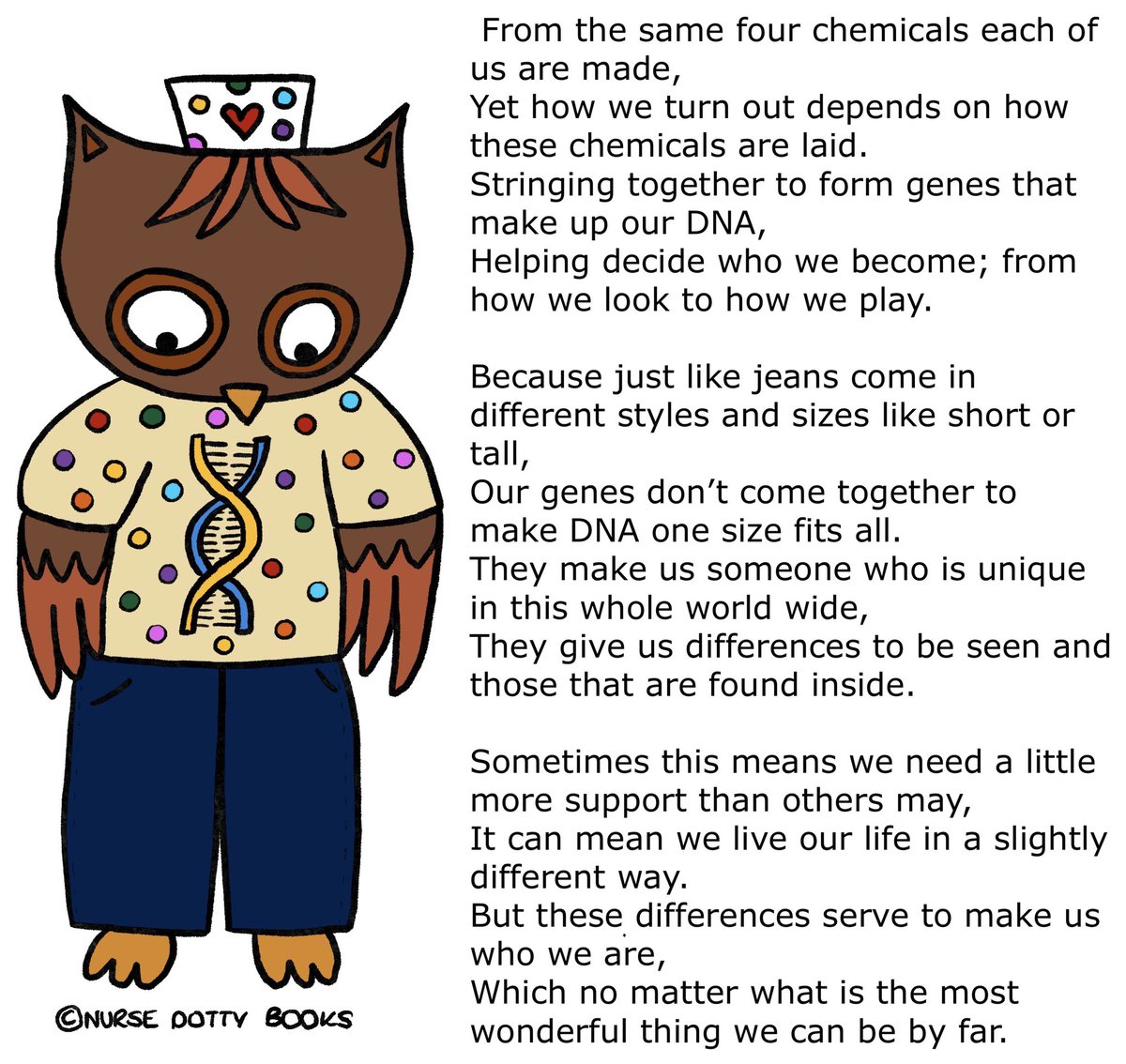 Nurse Dotty Books (@booksdotty) on Twitter photo One in 25 children are affected by a genetic condition. 
Sometimes our genetics mean we need extra support but that doesn’t make us any less incredible. 
Luckily there’s so many incredible places to get this support like @GeneticDisUK 
So join them in celebrating <a href="/jeansforgenes/">Jeans for Genes UK</a> One in 25 children are affected by a genetic condition. 
Sometimes our genetics mean we need extra support but that doesn’t make us any less incredible. 
Luckily there’s so many incredible places to get this support like @GeneticDisUK 
So join them in celebrating <a href="/jeansforgenes/">Jeans for Genes UK</a>