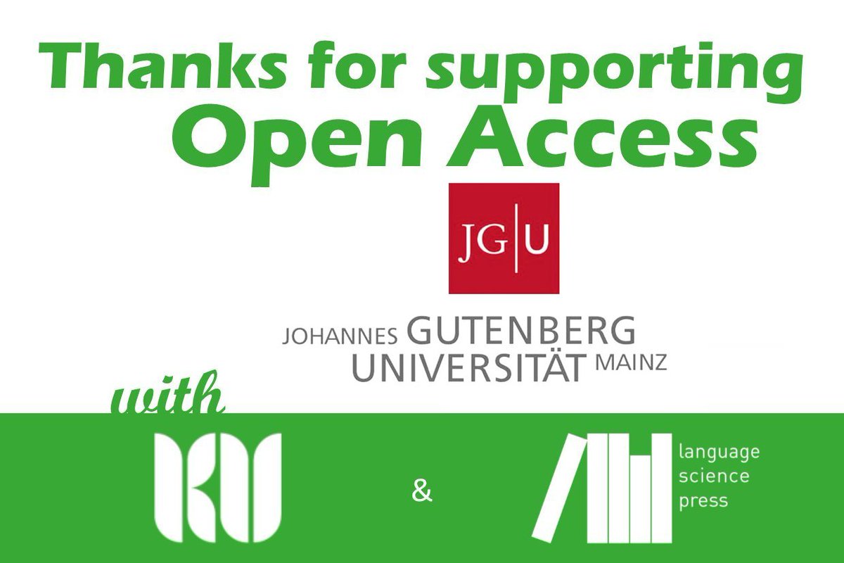 Books without Gutenberg are hard to imagine. Great to learn that Johannes-Gutenberg-Universität Mainz renewed their support for LangSci. Danke <a href="/uni_mainz/">Universität Mainz</a> !   80/115