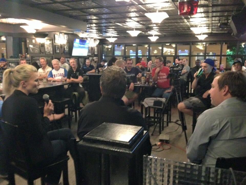 Throwback to our first show in Winnipeg with <a href="/garylawless/">gary lawless</a> <a href="/saraorlesky/">Sara Orlesky</a> <a href="/hustlerama/">Andrew Paterson</a> @RickRalphTSN - hosted by <a href="/reporterchris/">Chris Johnston</a>! 
#PuckTalks