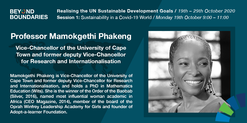 UCL & the UN Sustainable Development Goals (@ucl_sdgs) on Twitter photo We’re delighted to be joined by UCL Professor and former <a href="/UNEP/">UN Environment Programme</a> Chief Scientist <a href="/JacquieMcGlade/">Jacquie McGlade</a>, former NZ Prime Minister <a href="/HelenClarkNZ/">Helen Clark</a>, Dr <a href="/sunitanar/">Sunita Narain</a> and Professor Mamokgethi Phakeng @UCT_VC for the opening session of Beyond Boundaries.
Register here 👉 beyondboundaries1.eventbrite.co.uk We’re delighted to be joined by UCL Professor and former <a href="/UNEP/">UN Environment Programme</a> Chief Scientist <a href="/JacquieMcGlade/">Jacquie McGlade</a>, former NZ Prime Minister <a href="/HelenClarkNZ/">Helen Clark</a>, Dr <a href="/sunitanar/">Sunita Narain</a> and Professor Mamokgethi Phakeng @UCT_VC for the opening session of Beyond Boundaries.
Register here 👉 beyondboundaries1.eventbrite.co.uk