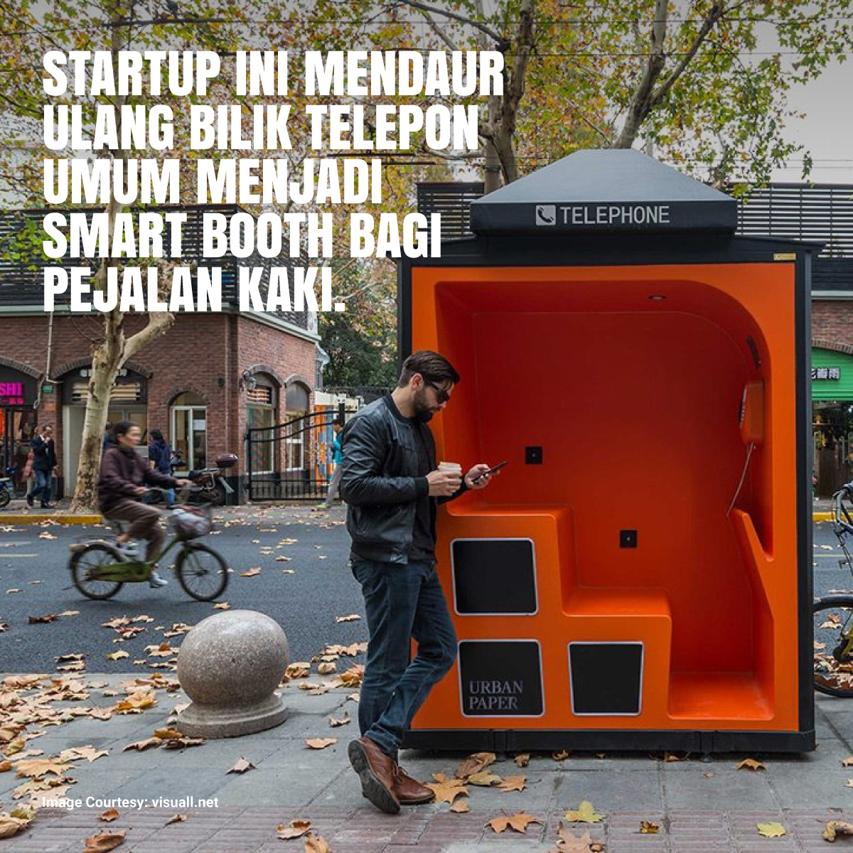 dreamers_lab's tweet image. Pernah terpikir kemana semua #limbah bilik telepon umum ketika sudah tidak terpakai lagi? Di Shanghai, firma 100architects mengolahnya menjadi #smartbooth. Ini ceritanya.