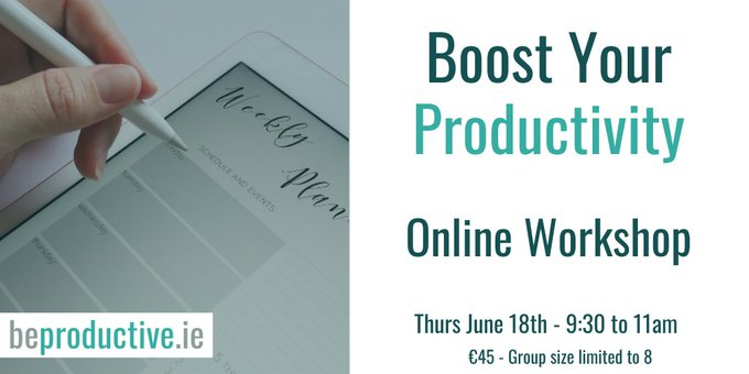 LouiseBrant3's tweet photo. I will be running an online workshop next Thursday 18th for a small group of 8. If you would like to join you can book here. 
https://t.co/XFcKz4SbCO
#getstuffdone #beproductive #workingfromhome https://t.co/HOBnyCQnXu