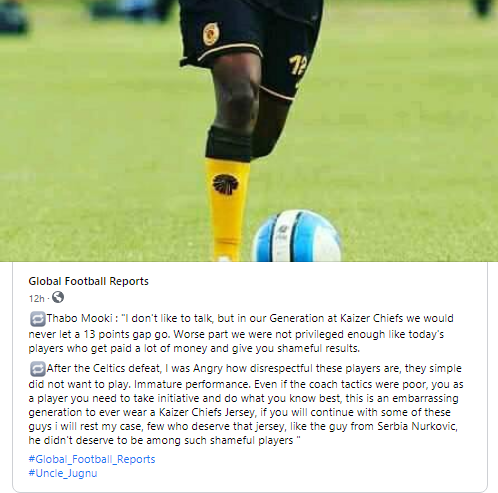 alan_sithole's tweet photo. No lies detected here. I am gonna purposely tag @KaizerChiefs with hope that our players get to read this and feel really sick in their stomachs for what they did. https://t.co/hh2zMrm66K