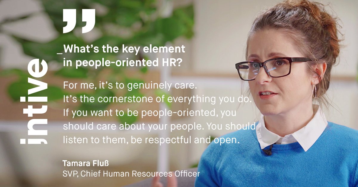intive's tweet photo. When fostering high-trust environments, companies have one important mission: to trust their people. Watch the #interview with #intive's SVP, Chief Human Resources Officer, Tamara Fluß, elaborating on the importance of a #peoplecentric #companyculture: https://t.co/NzEvklqs1L https://t.co/t0hx2vJBZl