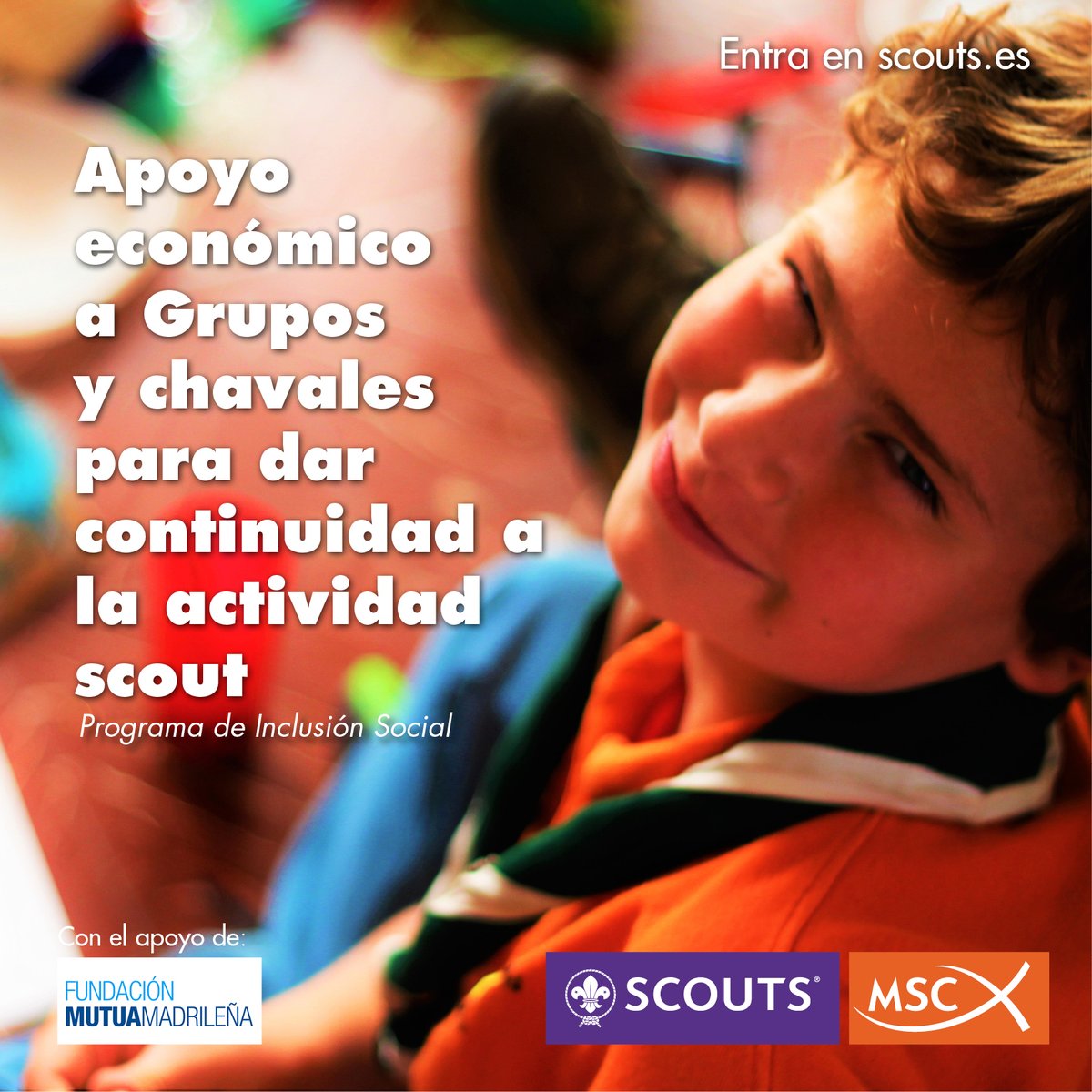 scoutsmsc's tweet photo. ¡Abierto el plazo del Programa de Apoyo a Grupos y Chavales para continuar la actividad #scout! Trabajamos para que sigas con tu actividad con toda la seguridad y sin excluir a nadie por motivos económicos.
Información👇o escribiendo a becas@scouts.es
https://t.co/Jd2gxyEAOT https://t.co/kls912zo1w