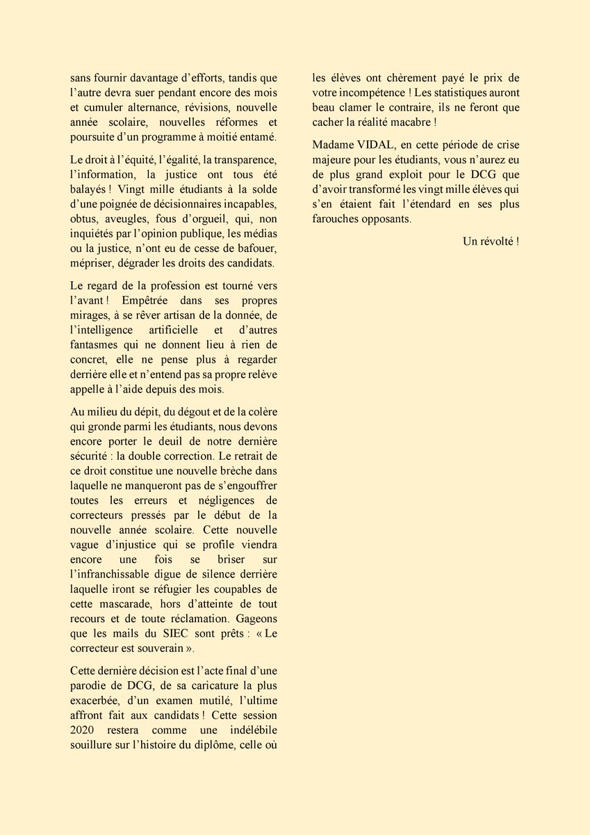 AccusationDCG's tweet photo. #DCG Lettre à Mme VIDAL. https://t.co/BoR5jXyxBQ