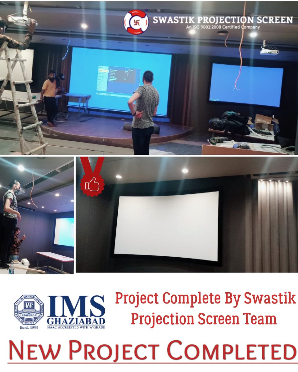 swastikprojects's tweet photo. Again New Project Completed 🎊🎊✌️✌️
Project : IMS college of engineering, Gaziabad
Project Completed By Swastik Telon Projection Screen Group
Contact Us
WhatsApp Now : +91-9810690605
Email I'd : swastikprojectionscreen1@hotmail.com
#Website : https://t.co/LbfryiN8QU https://t.co/VjZBfENWZu