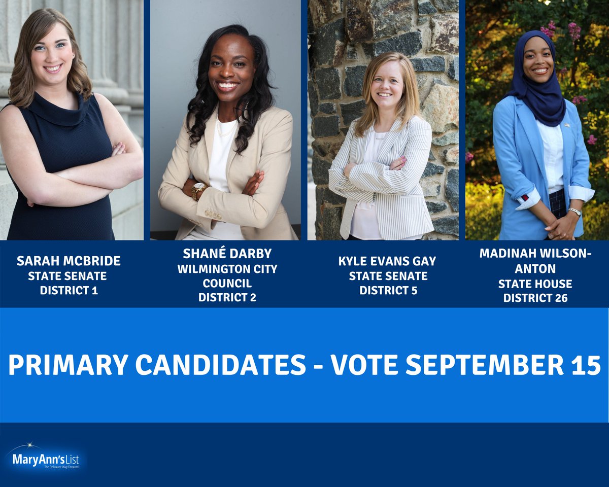 MaryAnnsList's tweet photo. Today is the day! Polling places are open from 7 a.m.-8 p.m. You can find your polling location and more info at https://t.co/Ehaa41FeLA.
If you're out at the polls, remember:
✅Wear a mask
✅Practice social distancing
✅Make your voice heard! #YourChoice2020 #PrimaryDE https://t.co/WEk0IQdBUK