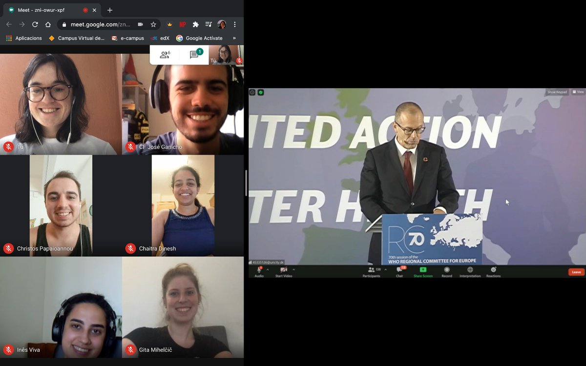chaitra_dinesh's tweet photo. Thank you @IFMSA for letting me be part of this virtual delegation to #RC70Europe. Inspired by the words of @hans_kluge @DrTedros and the work of @WHO_Europe to carry on #Advocating4europe. #IFMSA4WHO https://t.co/G0qRkG576f