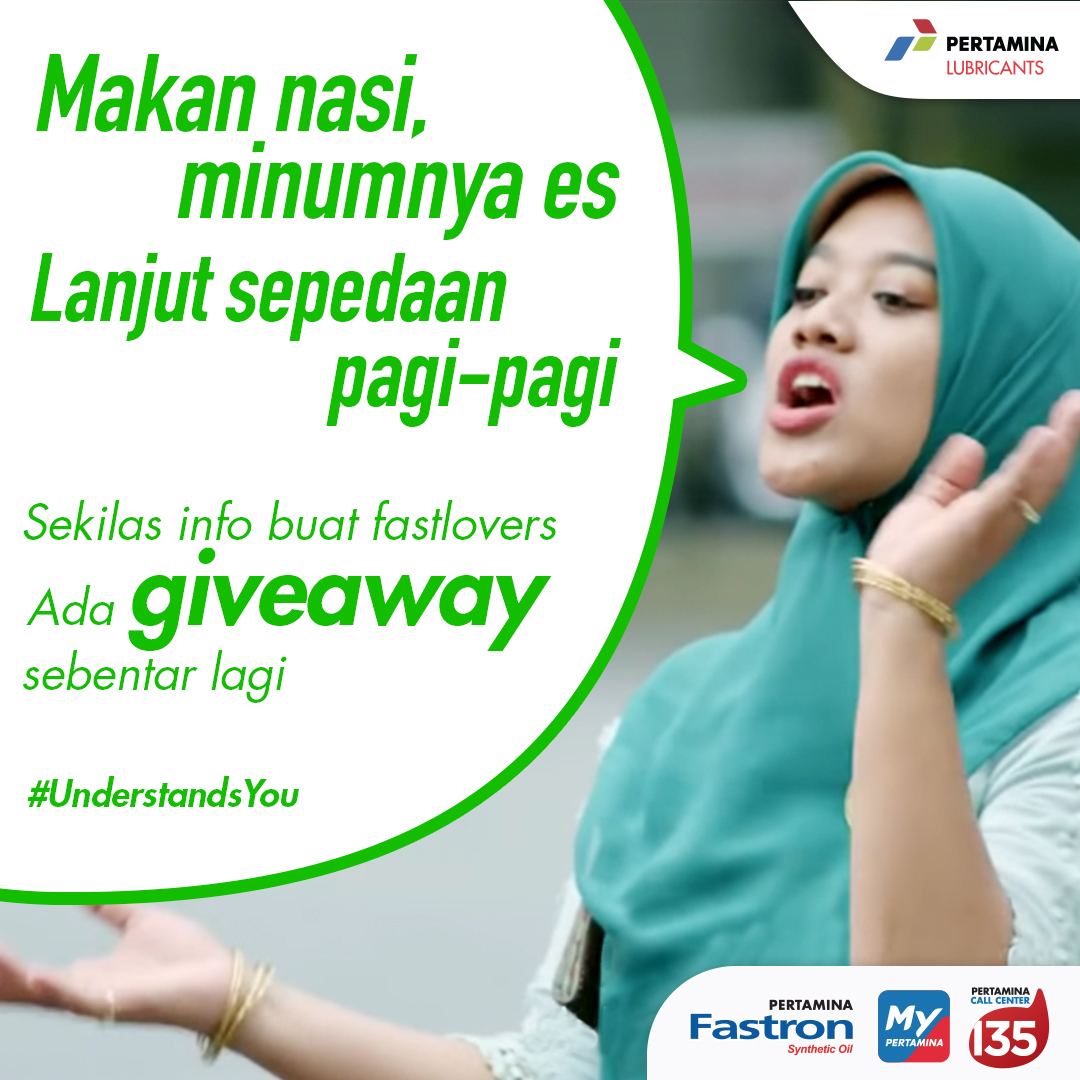 OfficialFastron's tweet photo. Mau dapet hadiah special edition #HUTPertaminaLubricants7 fastlovers? Jangan sampai lupa ikutan giveaway #FastronUnderstandsYou, follow #OfficialFastron https://t.co/2OuFvkKriz