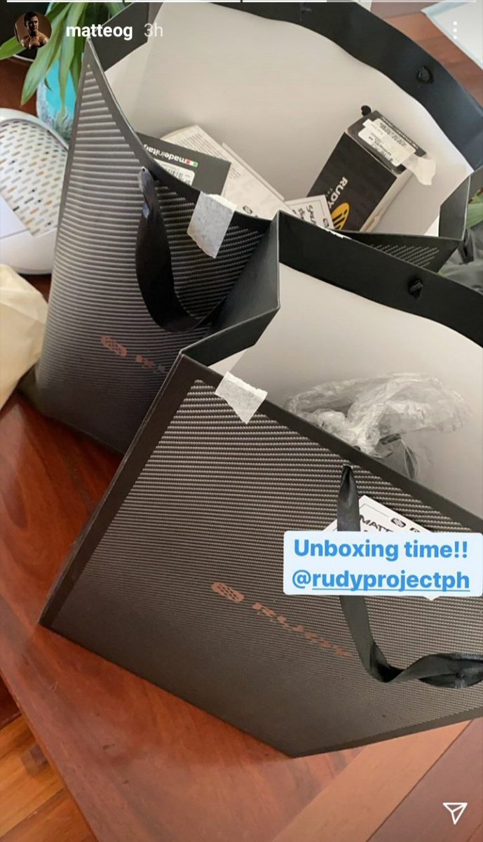 M_____F_____G's tweet image. Rudy Project unboxing time! 😊
#MatteoGuidicelli #rudyprojectph