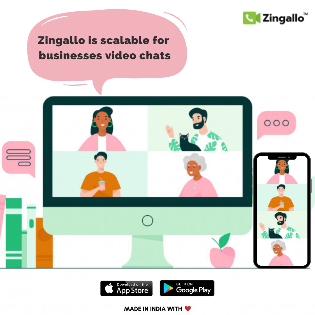 zingalloapp's tweet photo. Did you hear Zingallo is scalable for businesses of all sizes making it the easiest, most extensive option for video chats ever!
https://t.co/iRgsG6LvF5

#zingalloapp #securewebinar #conference2020 #securemeeting  #VocalForLocal #scalablebusiness #videoconferencingapp https://t.co/u9ASGf32Su