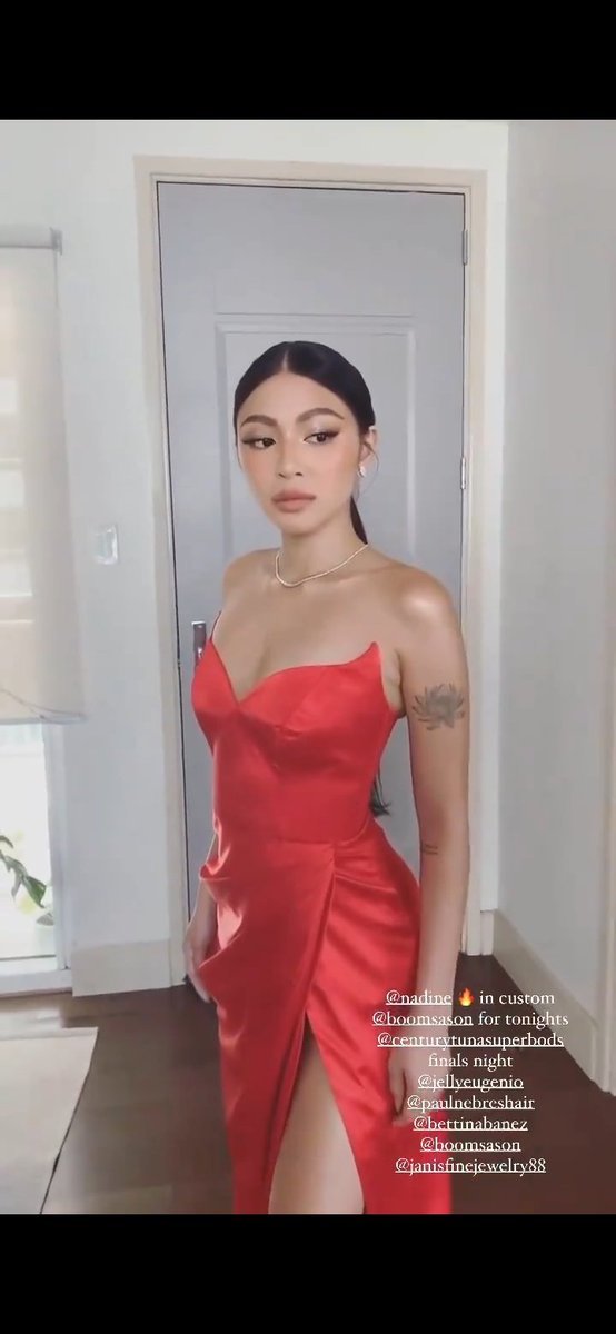 OfficialWLJDHK's tweet photo. Nadine for tonight’s Century Tuna Superbod finals! 

©joannagee https://t.co/enokzYKxIj