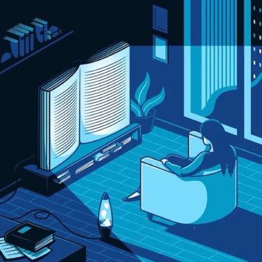 OFMSLMC's tweet image. How much time do you spend watching Netflix vs. reading a book? 
(Illustration by Elia Colombo)