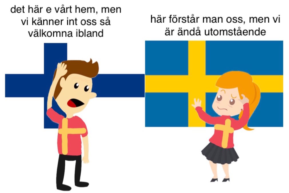 finlandsssvensk's tweet photo. När du tillhör en minoritet och är van vid att du aldrig riktigt passar in https://t.co/V0ZOwPFlXf