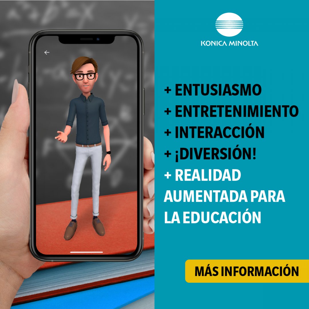 KonicaMinoltaES's tweet photo. Da más vida a la #educación con la #RealidadAumentada, y haz visible lo invisible. Conoce #genARate → https://t.co/kDzKP4fBXa https://t.co/t09n7U1grR