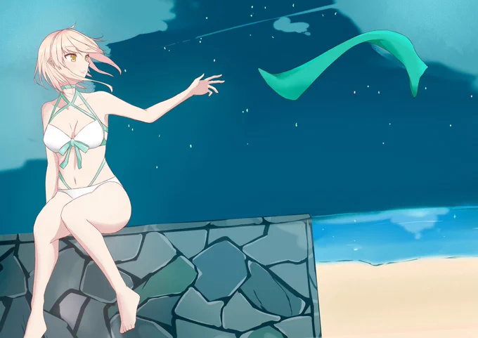 夏の終わりに沖田さん
来年は色んなところにいけるといいな
#fgo 