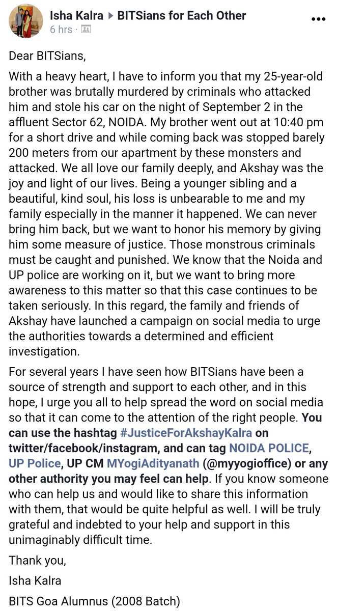 VarunPatel904's tweet photo. 💔 #JusticeForAkshayKalra 
@noidapolice @Uppolice 
@myogiadityanath @myogioffice https://t.co/3CSCXaOY6j