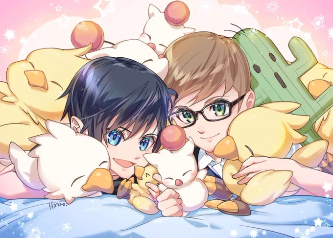 ぬいぐるみと一緒に?
With all the fluffy stuffed animals❤ 