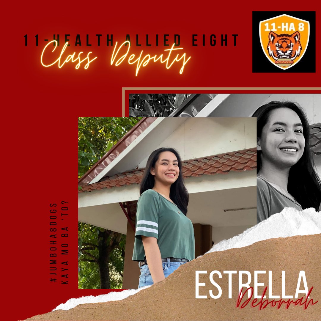 HealthAllied8's tweet photo. CLASS DEPUTY
Deborrah N. Estrella

#jumboha8dogs ✨ https://t.co/mPBrdOXYRd