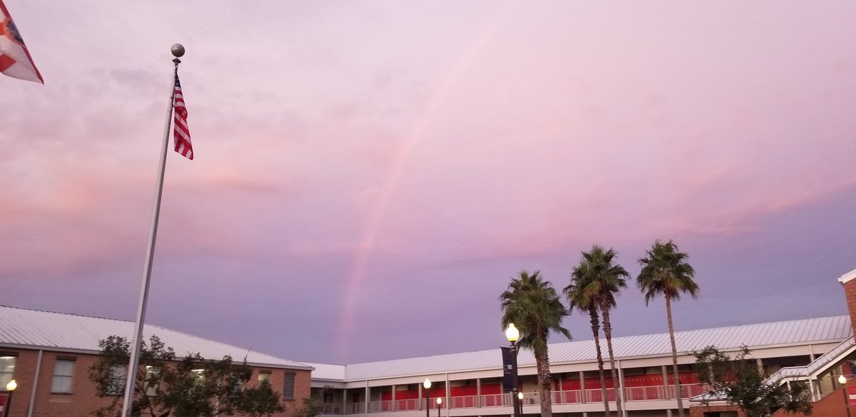 Good morning from PHS. Starting the day with a rainbow!