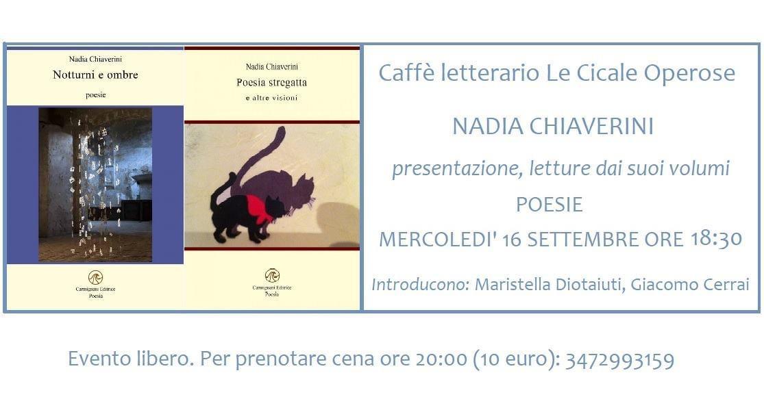 Il 16 settembre alle 18,30 sarò a Livorno , nello spazioso  giardino del caffè letterario Le Cicale operose , corso Amedeo ,101 ! alle ore 20 , chi vorrà , potrà trattenersi a cena ! Anniversario di 20 anni di poesia