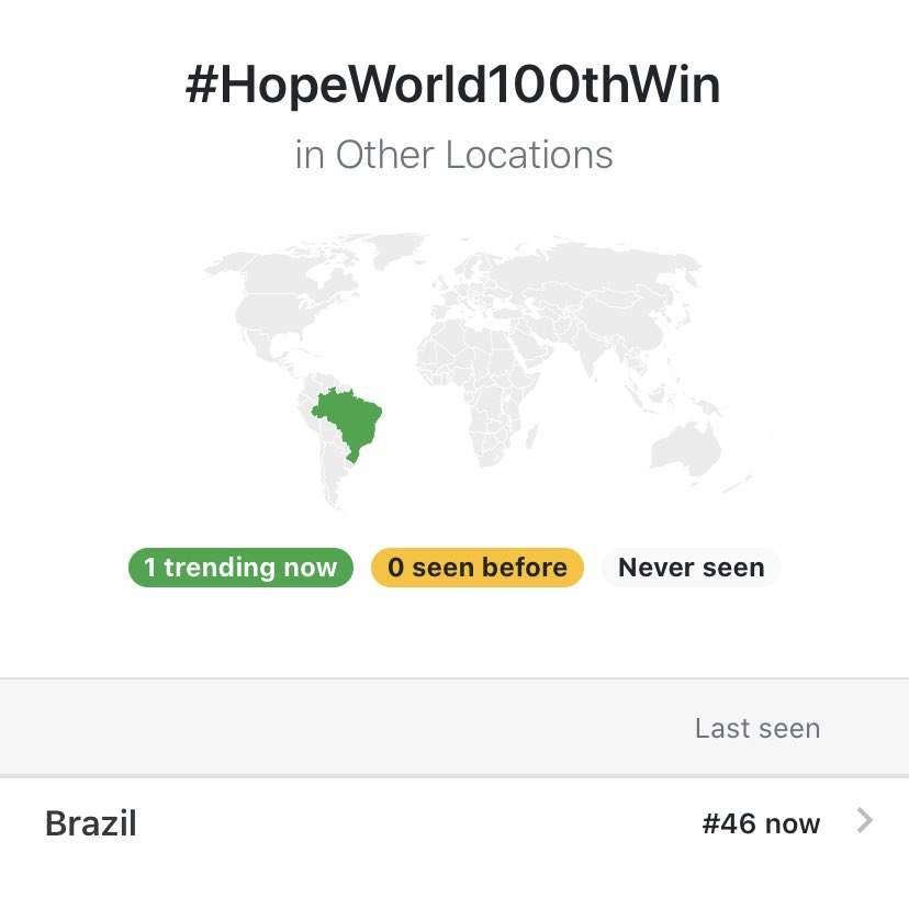 Jhope_spain's tweet photo. 📈[INFO] "#HopeWorld100thWin" ha sido trending topic en 4 paises.

4. Peru
11. Philippines
8. Argentina
46. Brazil

¡ARMY, seguir usando el hashtag para conseguir tantos trending topic como podamos! 

©️HopeUnion_twt
©️JhopeTrendsImagen

#jhope #제이홉 @BTS_twt 

-🐞 https://t.co/9ogbsdWGhL