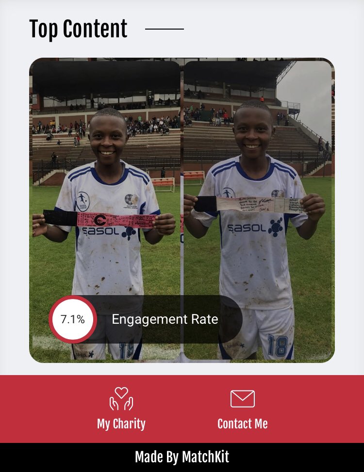 YourMatchKit's tweet photo. Meet @minimbuzi18 

South African footballer

View her profile here: https://t.co/BxJSsqI6l2

#MatchKit #MatchKitMeet https://t.co/zwoAAsTIdZ