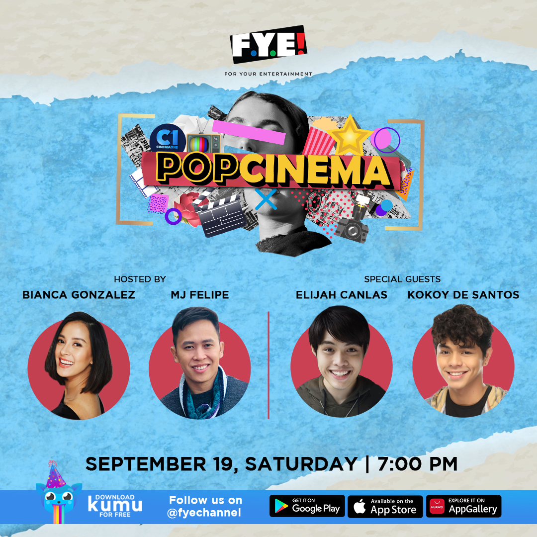 c1nemaone's tweet photo. Get to know more about the lead stars of the boy-love series, Gameboys, #ElijahCanlas &amp; #KokoyDeSantos on PopCinema! 🙌🏻

Sama na sa KUMUstahan with our hosts, #BiancaGonzalez and #MJFelipe! September 19 at 7PM sa @ fyechannel on KUMU! Mapapanood din sa FB &amp; YT ng #CinemaOne. https://t.co/BnegrsG3MT