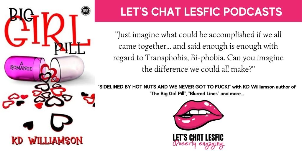LetsChatLesfic's tweet photo. NEW EPISODE OUT NOW! @Rizzleslovr72 
We had a great session with author, KD Williamson, covering inclusivity, equality, the power of family, the strength of our community as well as furry sex, hot nuts and a little bit hilarity. LISTEN HERE!
https://t.co/LADmkOJY5Z https://t.co/59VAkw3DDh