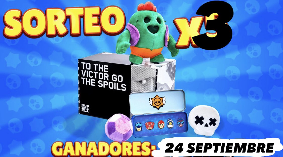 💠SORTEO x3💠 Cajas de Supercell 🔥 #BrawlStars #SORTEO #GIVEAWAY 

⚠️REQUISITOS⚠️:
⚜️ Dar RT al Tweet♻️
⚜️ Seguirme en <a href="/MaRCeUTM/">MaRCeU™️🗯</a> 
⚜️ Seguirme en Insta: instagram.com/Marceeuu/
⚜️ Mencionar a 2 Amigos🌚

GANADORES EL DÍA 24 de SEPTIEMBRE en DIRECTO 👀🍀