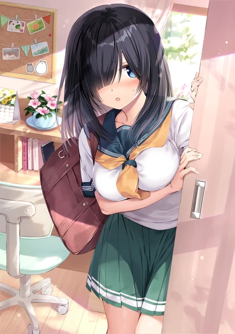 一緒に学校行こ…? #オリジナル  