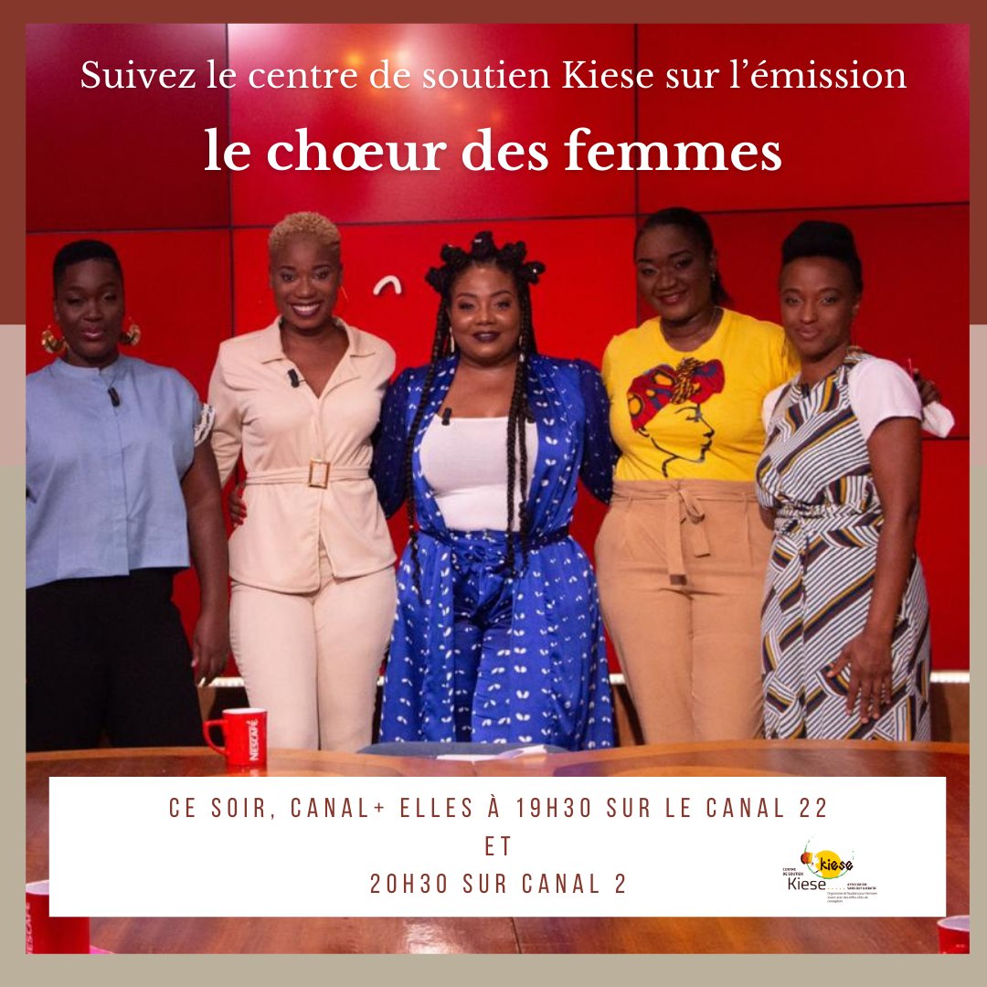 DeKiese's tweet photo. Une bonne nouvelle pour ce soir, retrouvez notre présidente @ElMboso sur @CanalPlusSM où elle parlera sur l'infertilité. #Afrique #femmes #RDC #CotedIvoire #mamansetcélèbres https://t.co/1lniuw7WXT