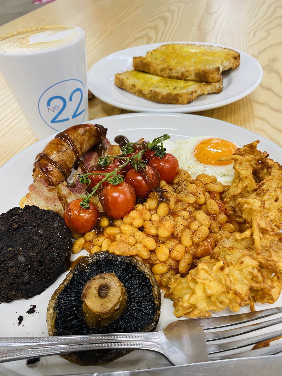 no22typawb's tweet photo. Breakfasts at No22 

Locally sourced welsh breakys. 

#supportlocal

Wrexham Savers card holders get 20 percent off, the cards are available on the counters of food traders. https://t.co/GfW7qDp5EX