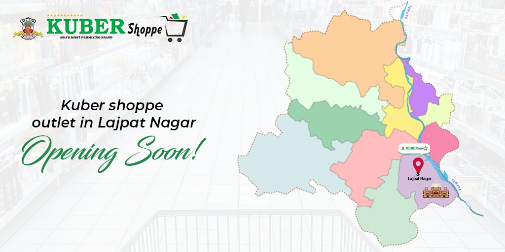 KuberShoppe's tweet photo. Kuber Shoppe Outlet coming soon in Lajpat Nagar, Delhi!
#shopping #kubershoppe #comingsoon #openingsoon https://t.co/yuyzprKghU