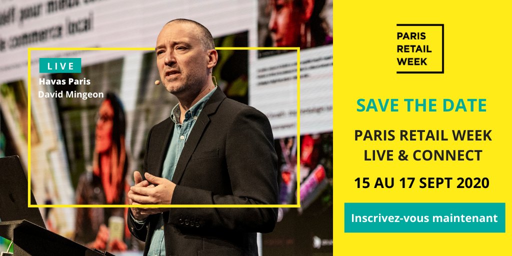 nrfeurope's tweet photo. [Paris Retail Week Live &amp; Connect]
⏰ J-j ! Paris Retail Week Live &amp; Connect débute aujourd’hui ! Le premier jour de notre événement virtuel sera consacré à l'étude Havas #ShopperObserver sur les tendances du retail 2020.👉🏻Rendez-vous à 10h : https://t.co/rqZGgr8hwI https://t.co/BjTGq2ZTNz