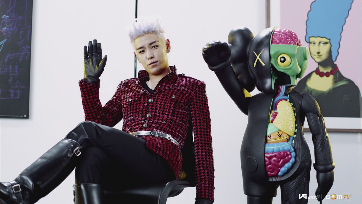 T.O.P is well known among his fans as a collector, He said that he started collecting Lego bricks at age 4, sneakers during his teens, and Art toys and Bearbricks when Bigbang started often seen with it in docus, photoshoots, airport arrivals, and even in one of his MV Knockout.